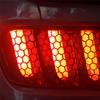 New Honeycomb Sticker Creative Reflective Material Tail-lamp Decal Car Rear Tail Light Cover Auto Car Styling Exterior Accessory