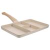 Convenient Non-Stick Divided Egg Pan Aluminum Alloy Frying Pan for Breakfast Eggs Steak Effortless Cleanup Daily Use
