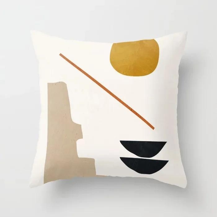 Creative Illustration Printed Decorative Pillowcases Living Room Office Ornaments Home Pillowcases