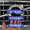 Car Front Grille Steering Wheel Logo Sticker Decoration Accessories For Volvo Rdesign Polestar AWD V50 S60 XC60 S40 XC40 XC90