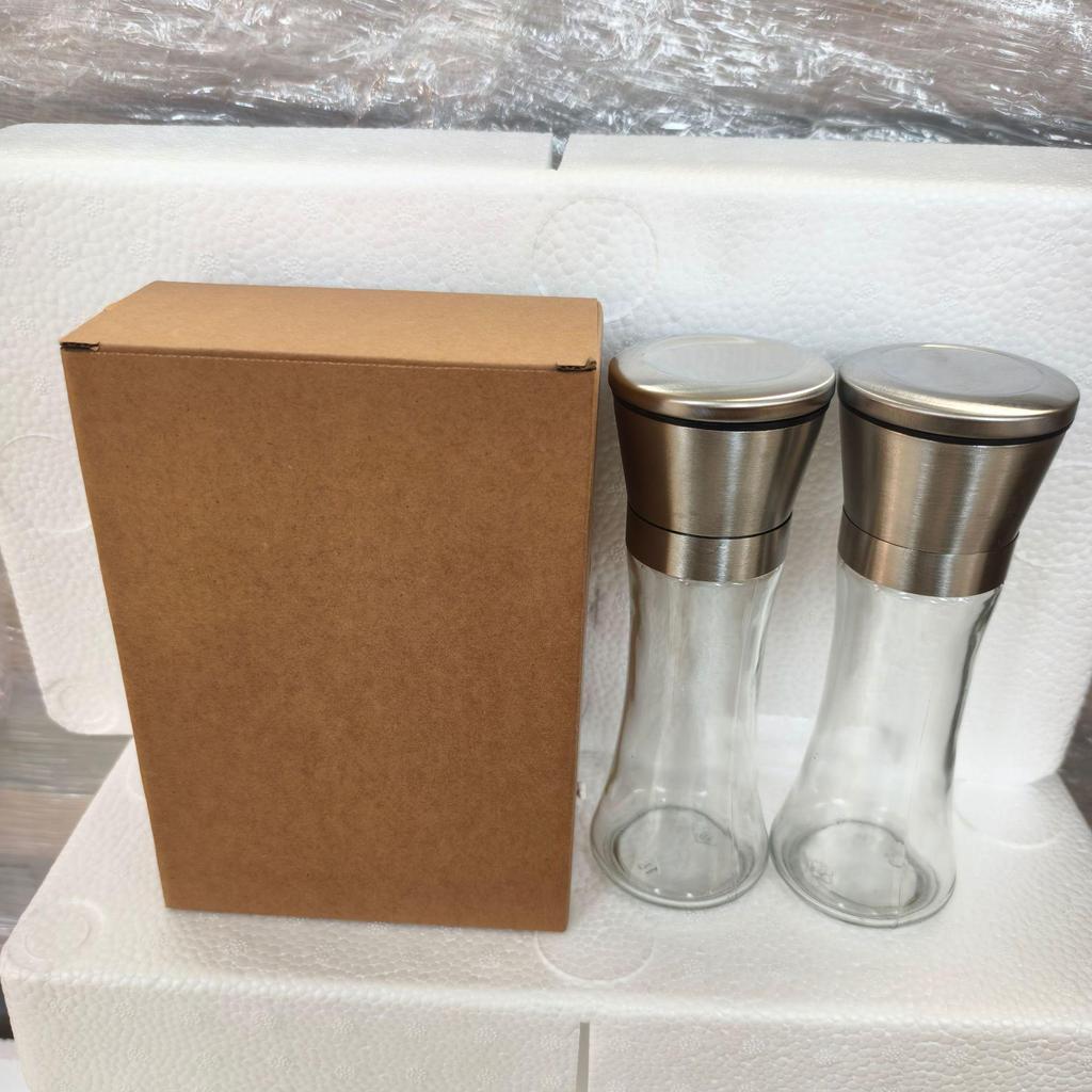 Manual Stainless Steel Salt and Pepper Grinder Set