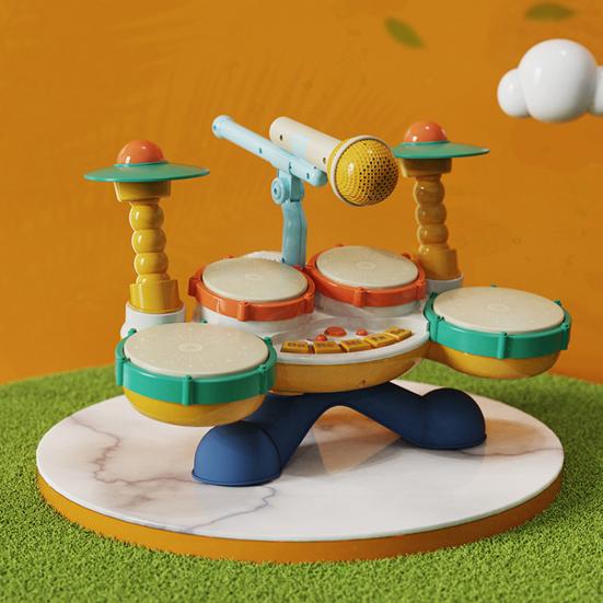 1 sett Stimulerende pedagogisk trommelekesett Safe musikkinstrumenter til barn Curious Minds Gave til gutter Jenter