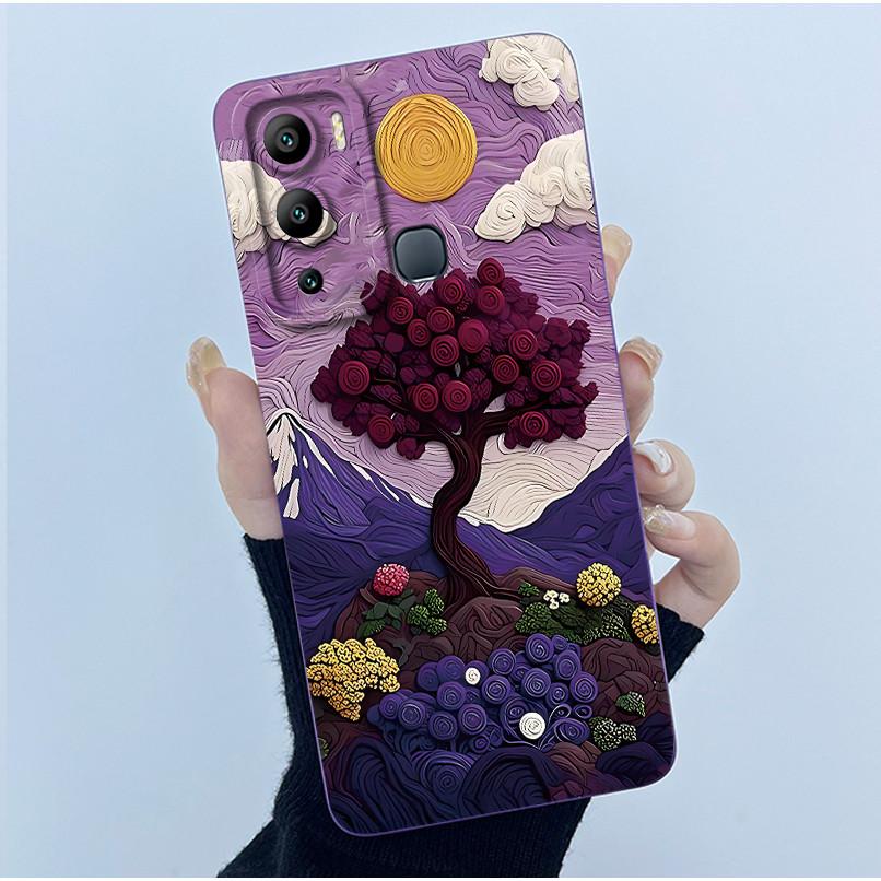 Case for Infinix Hot 12i Hot 12 Play Back Cover Butterfly Flower Soft Silicone Cases for Infinix Hot12i 12Play Hot12 Phone Funda