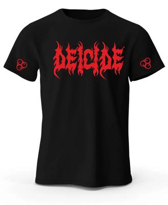DEICIDE DEATH METAL GROUPE ALLEMAND MUSIQUE T-SHIRT Noir Sangle Personnalisé Été Personnalisé Ample Coton Couple