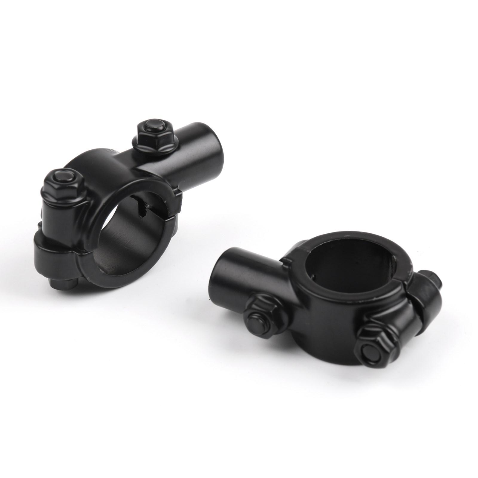 

Motorcycle Bike 1 HandleBar 10MM Thread Mirror Mount Holder Clamp Adaptor Black