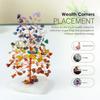Gemstone Bonsai Tree with Healing Crystals – 7 Chakra Heart Base Feng Shui Showpiece Home & Office Décor – Housewarming Gift - Chakra Tree