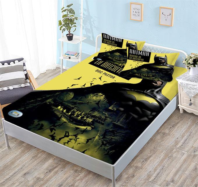 Mattress (Single Piece) Three-Piece 3D Digital Printing Cartoon Animation Character Batman Mattress Set