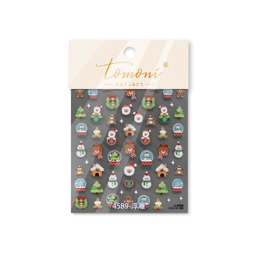5D  Christmas Nail Sticker Nail Accessories Xmas Nail Decoration  Winter