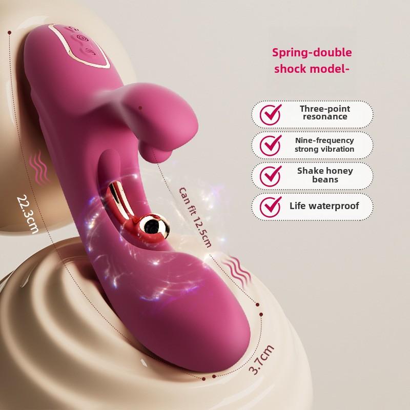 Powerful G-spot Vibrator Clitoral Vaginal Massager Nipple Anal Stimulator Three Point Vibrating Dildo Female Masturbator