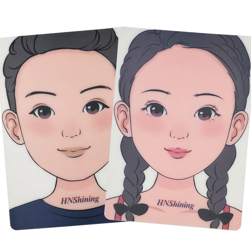 Makeup Practice Board - Face Paint Board, Reusable Painting Exercise Template, Stage & Home Makeup Tool for Boys & Girls