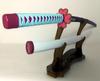 Wooden replica Nichirin sword by Mitsuri Kanroji, demon slayer, cosplay, interior decoration, Japanese sword, katana, weapon, S335