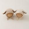 Cute Long Ear Baby Hat Lamb Fleece Newborn Boy Girl Winter Warm Earmuffs Beanie Solid Color Outdoor Anti-cold Infant Bonnet Cap