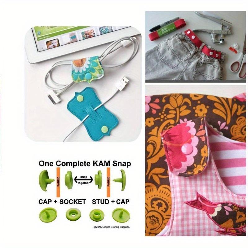 50 Sets Round Snaps Buttons For Bib T5 Plastic Press Button Fastener Snap For Clothes Accessories DIY Crafts