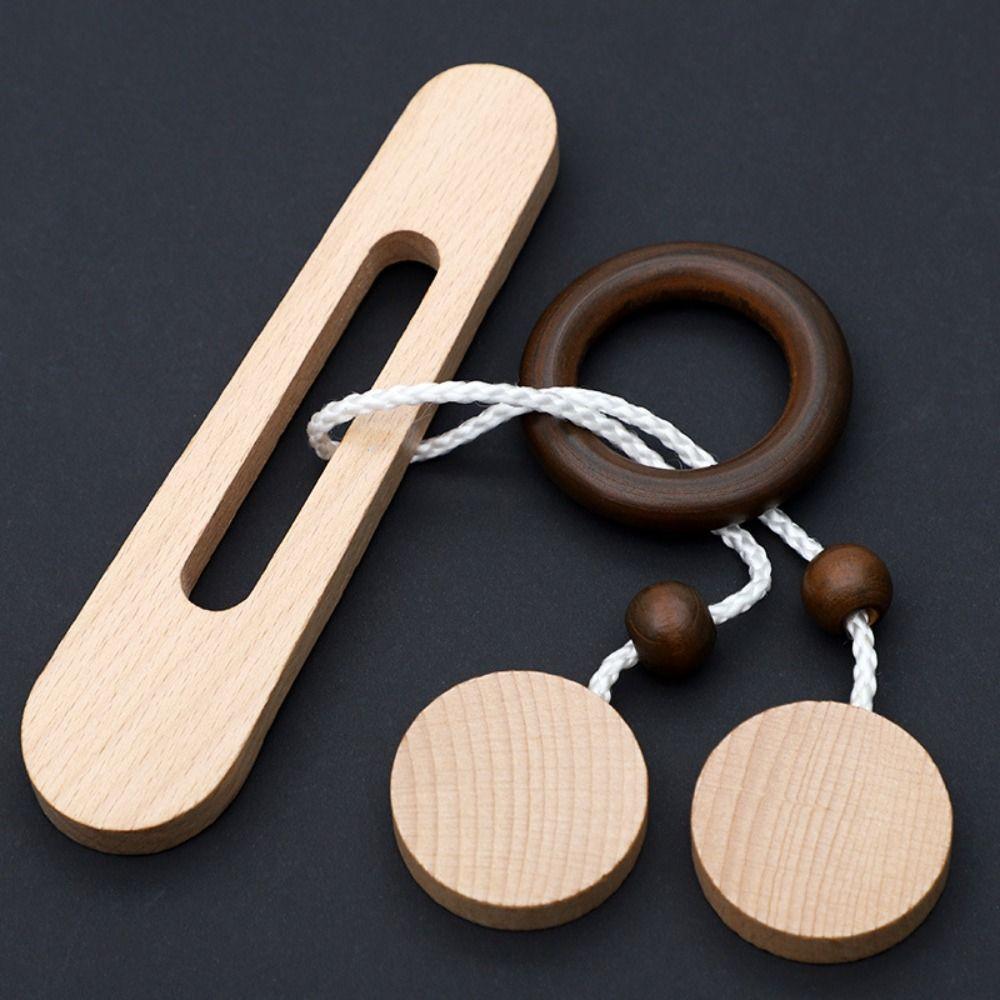 Developmental Toys 3D Wooden Wooden Puzzle IQ Unlocking Toys Intelligent Unlock Toy Thinking Games
