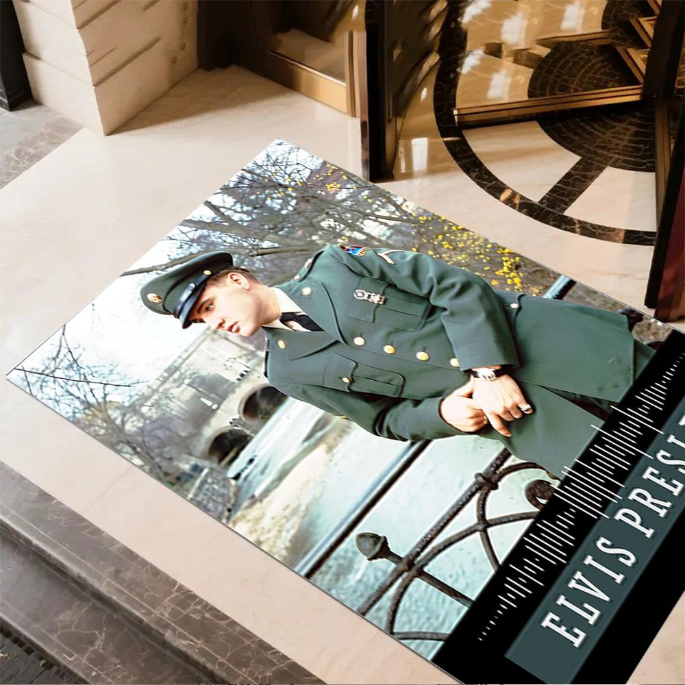 Elvis Presley Legend Area Rug Perfect for Study Room Entryway Kitchen Balcony Antislip Carpet Anime Office Decor Birthday/Christmas Gift