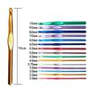 Comfortable Crochet Needles Set Multicolored Handle Crochet Knitting Knitting Needle  Sewing Tools