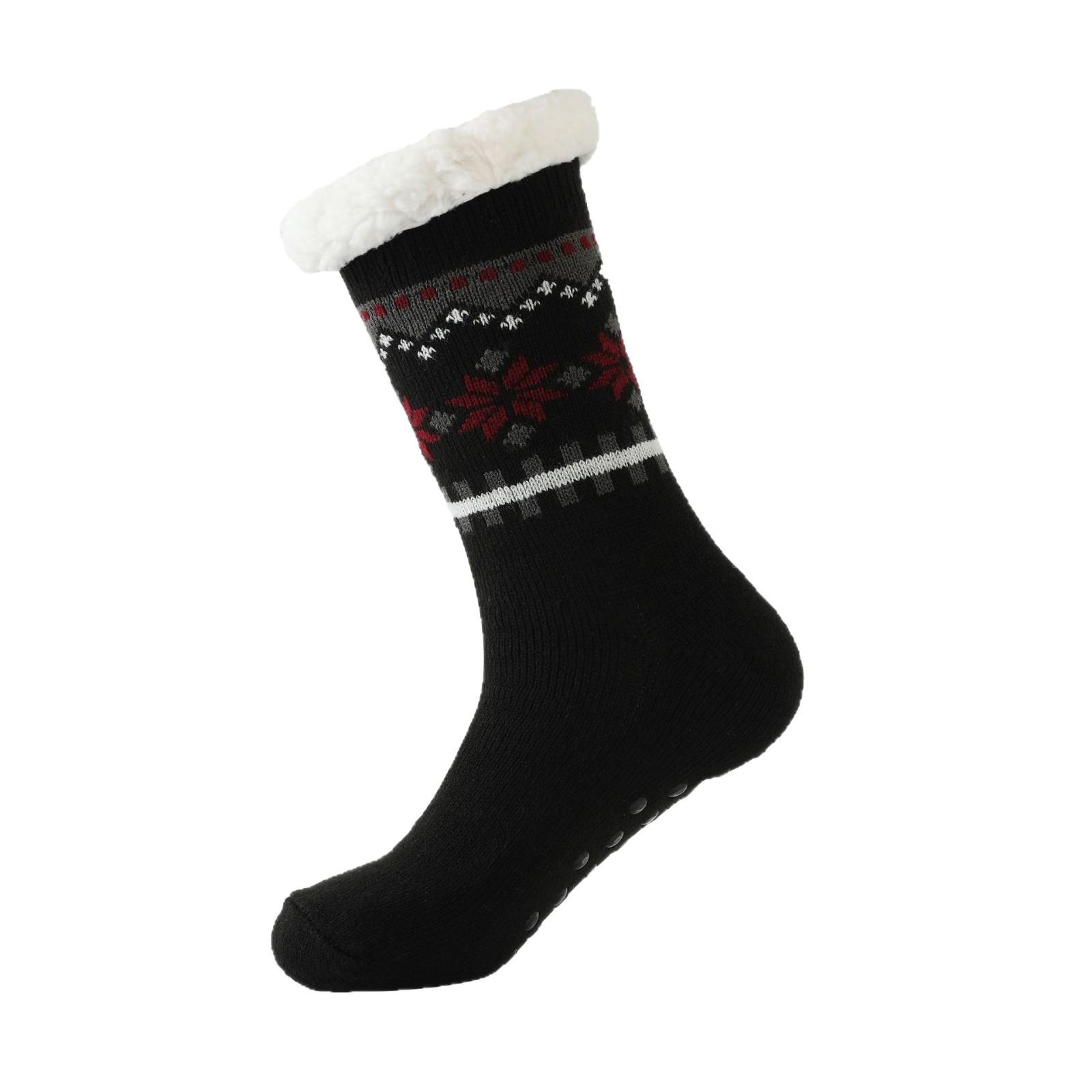 

Мужские очень толстые домашние носки-тапочки для осени/зимы One Size