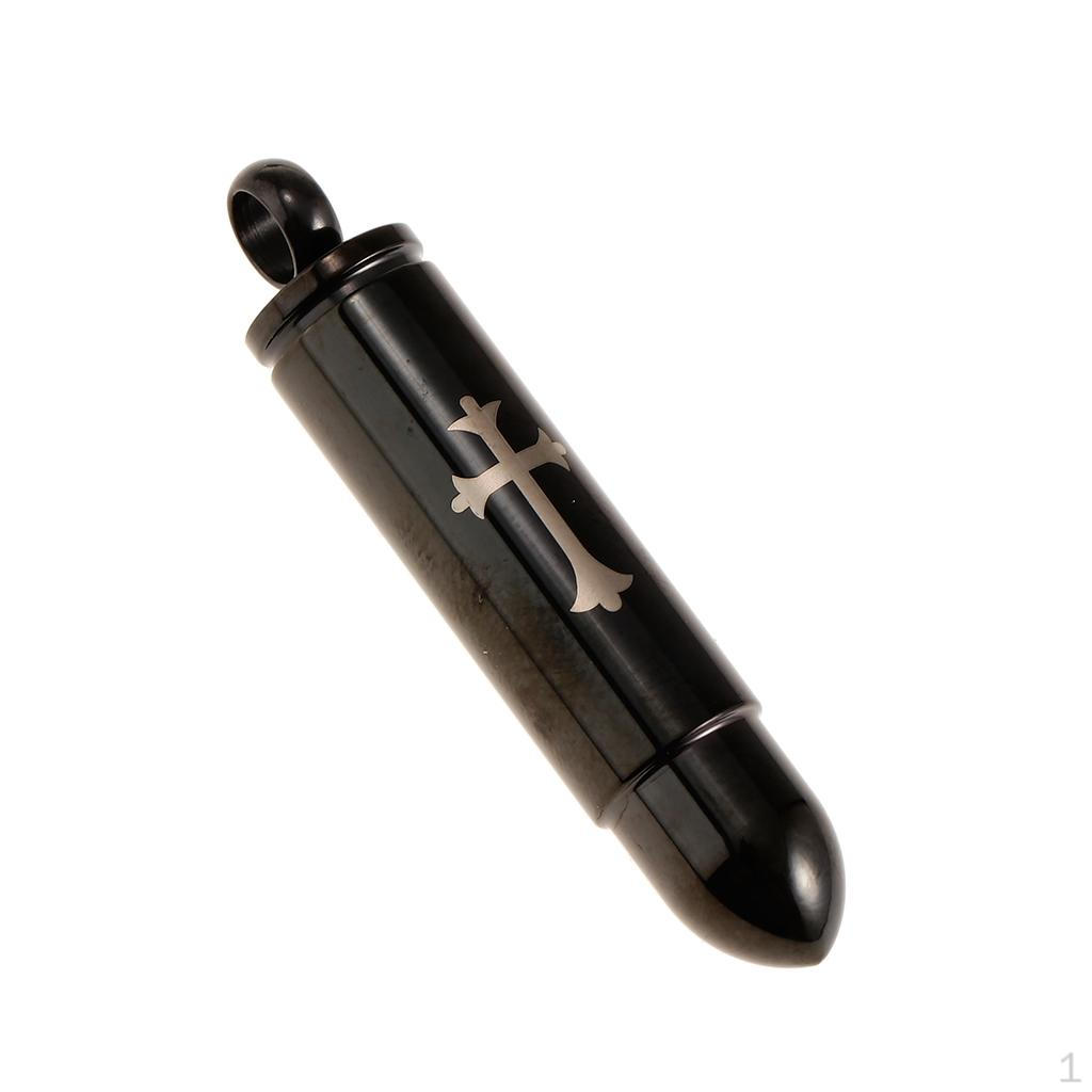 Подвеска из нержавеющей стали Ювелирное изделие для кремации Питомец Урна Black