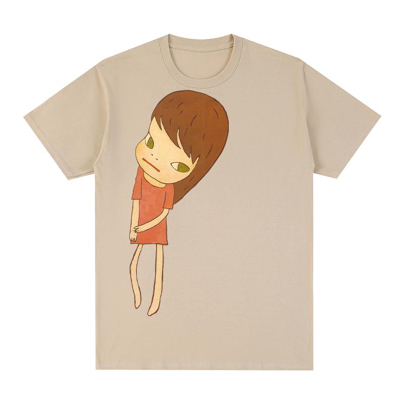 Yoshitomo Nara Sleep Vintage Tshirt Art Cartoon Retro Aesthetic Cotton Unisex T shirt New Tee Tshirt Womens Tops