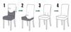 Smooth Gray Chair Cover Universal