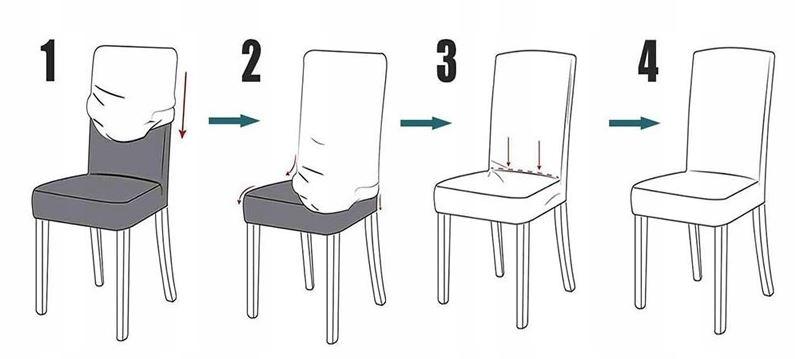 Smooth Gray Chair Cover Universal