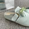 With skirt versatile bag head half drag women's shoes wear new summer one pedal
