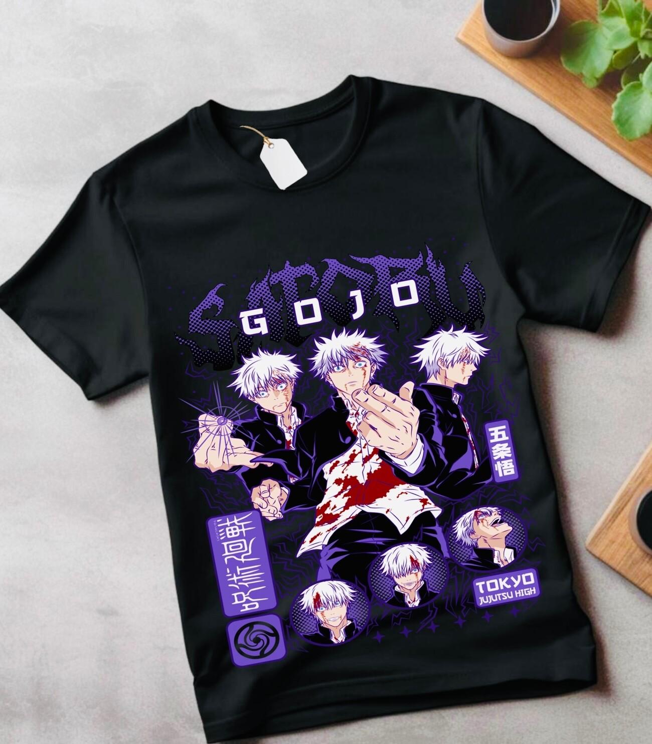 

Gojo Satoru Jujutsu Kaisen T-Shirt Mens Womens Tees Top Mahito Horror Anime Funny GifT Shirt Mens Womens Tees Top All Size M