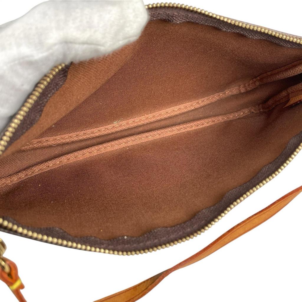 LOUIS VUITTON Pochette Accessoires M58009 Handbag Brown Women used