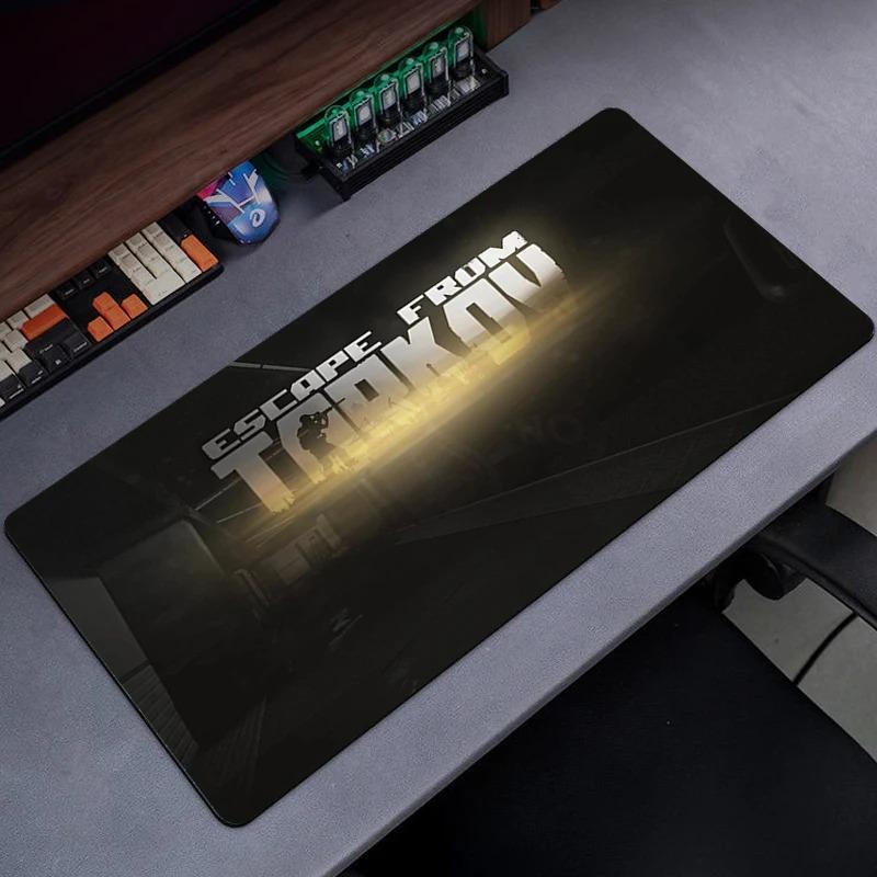 Tapete de Mouse para Jogos Escape From Tarkov com Bordas Costuradas para Escritório, Teclado de Computador, Laptop e Mesa de Casa com Base de Borracha Antiderrapante