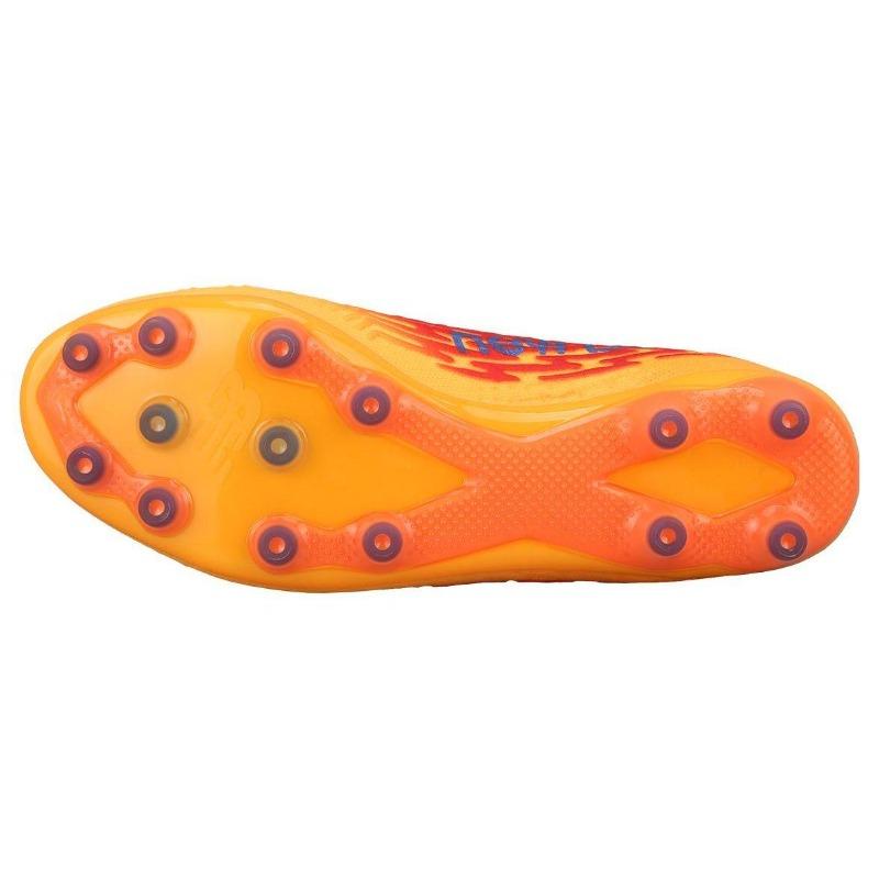 New Balance Tekela V3+ Pro Unisex Round Toe Slip On AG Short Rubber Stud Football Shoes Orange Yellow MST1AD35