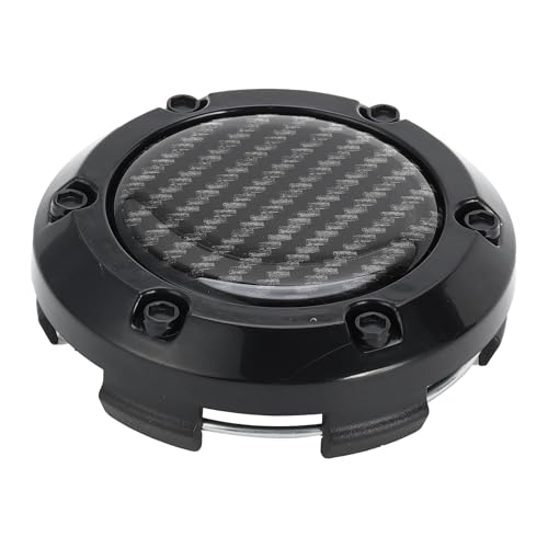 

RATCHROLL 1 шт. Универсальные колпачки для колес, колпачки для ступиц, колпачки для обода, наружный диаметр: 66 мм/2,60 дюйма, черный пластик для Ford, для Chevy, черный узор из углеродного волокна St