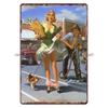 Vintage Girl Metal Sign Poster Retro Wall Art Home Decor Bar Club Man Cave Decoration 20x30cm