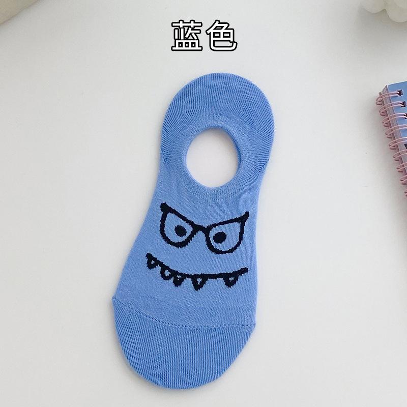 Socks Summer Breathable Boat Socks Trendy Cotton Socks Silicone Anti-Heel Invisible Socks Socks