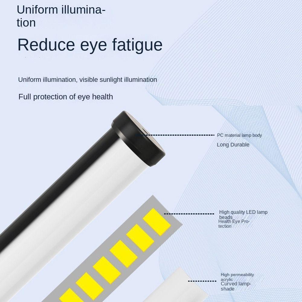 Eye-Caring LED Clip-on Desk Lamp Long Arms Nail Art Lamp Reading Study Light  Reading Working