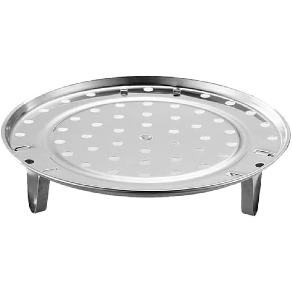 9.5-inch Dia Stainless Steel Steamer Rack with Removable Legs Vegetable Steamer Basket for Pot Steaming Baking