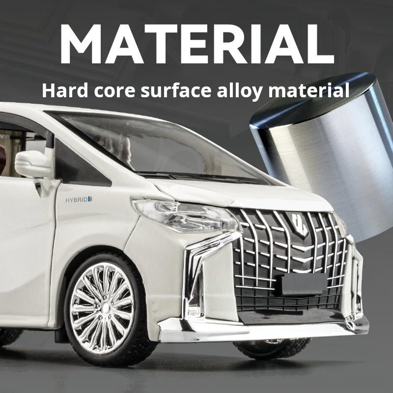 Authorized Version 1:24 Toyota Alphard Alloy Model Toy Car Metal Electric doors Opened Sound Light Models collection Boys‘ Gift EZ4