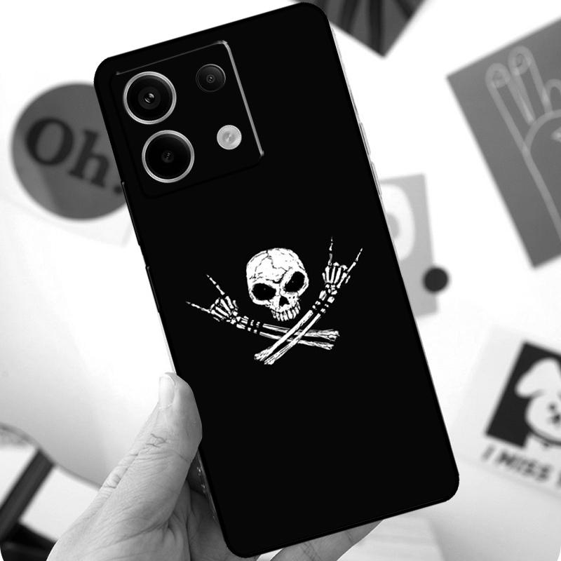 Rock and Roll Totenkopf Hülle Für Xiaomi Redmi Note 14 10 11 12 13 Pro 11S 12S Hülle Für Redmi 15 15C 13C 12C 10C 14C