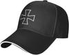 Iron Cross Print Baseball Cap Adjustable Polyester Casual Sun Protection Baseball Hat for Adults
