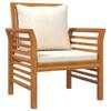 5 Piece Garden Lounge Set with Cushions Solid Acacia Wood