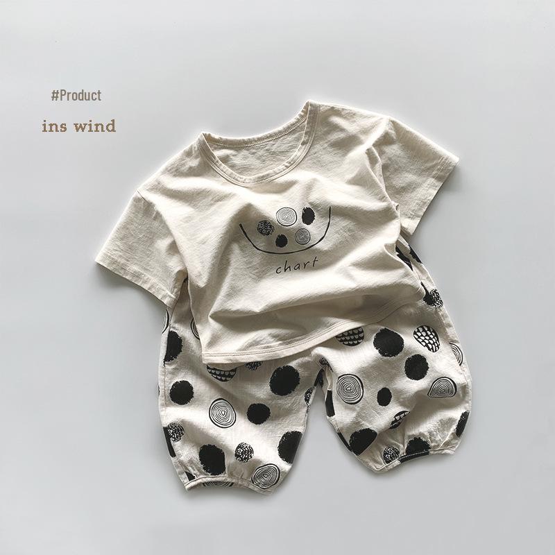 Children's Summer Thin Cotton T-Shirt - Korean Style, Short Sleeve, Trendy Design for Toddlers (3+), Boys & Girls