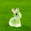 Glow-in-the-Dark Resin Figurine Micro-Scenery Decorative Ornament Cartoon- Adorable Viral Glowing Desktop Craft Item