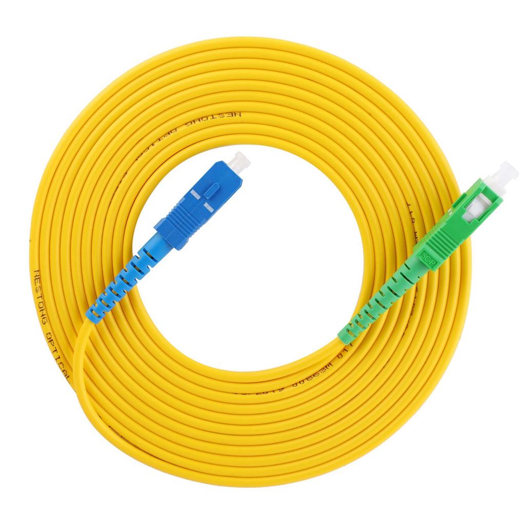 2 Pcs Fiber Jumper 5m Sc APCUPC Single Mode Optical Fiber Patch Cord Cable