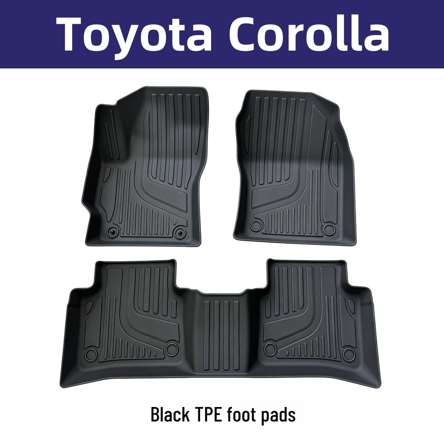 

Экологичные коврики TPE для Toyota Corolla - Без запаха, Двухслойные, Износостойкая защита салона Single-layer TPE Mats