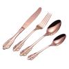 24 Pcs 18/10 Stainless Steel Black Gold Silver Cutlery Dinnerware Meat Knives Coffee Spoon Fork Flatware Set Dishwasher Safe