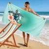 Sea Turtle with Pink Flowers Design Beach towel quick-drying for travel outdoor sports jogging beach and swimming