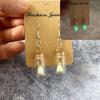 Halloween White Specter In Glass Bottle Dangle Earrings Glow In the Dark Stud Earring for Women Girl Unique Jewelry Gift