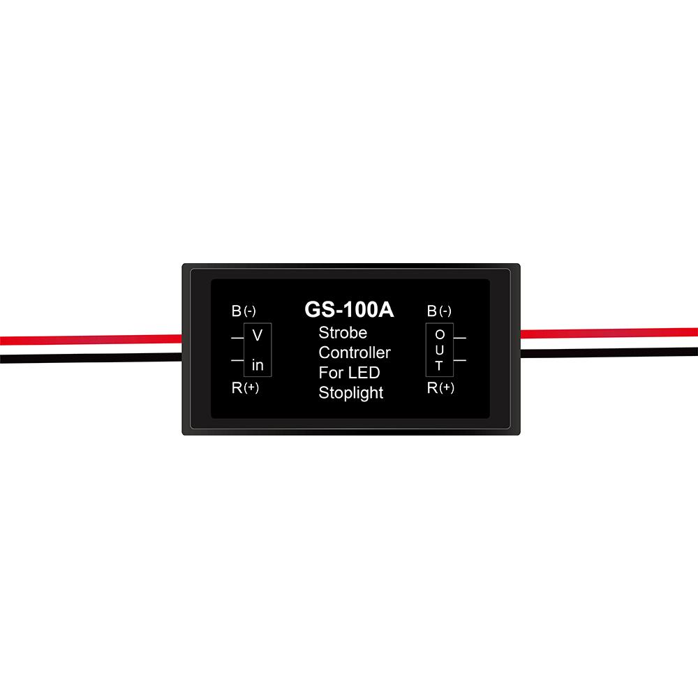 GS-100A Strobe Flasher Tail Lamp Safety Prompt Module Motorcycle LED Brake Light Controller Car Light Control