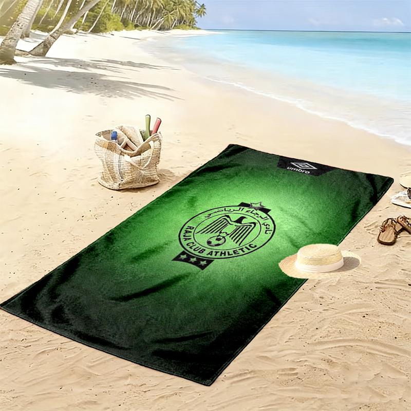 RCA Print Beach Towel, Large Soft Quick Dry Towel for Beach Camping Swimming