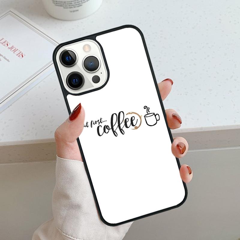 Frist But Coffee Pattern Phone Case For iPhone 17 Air 11 12 13 14 15 16 Pro Max Cover For iPhone 17 Air Max Plus Coque Shell