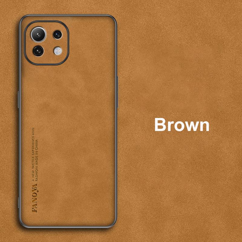 

Для Xiaomi Mi 11 Lite 5G NE Чехол Роскошный Чехол для телефона из ПУ кожи Для Xiaomi Mi 11i 11 Ultra 11T Pro Задняя крышка Силиконовая защита Mi 11 Lite 5G NE коричневый